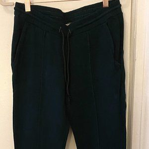 Cotton Citizen Green Milan Ankle Zip Joggers